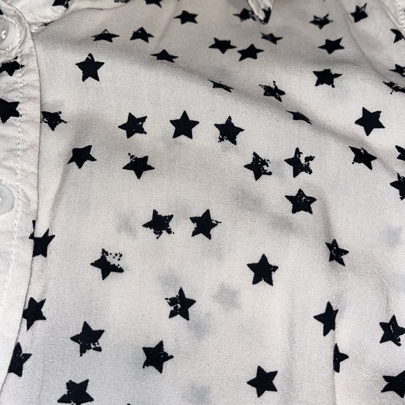 🎁 BeachLunchLounge Star Print Peplum Sleeveless Top - Picture 4 of 4